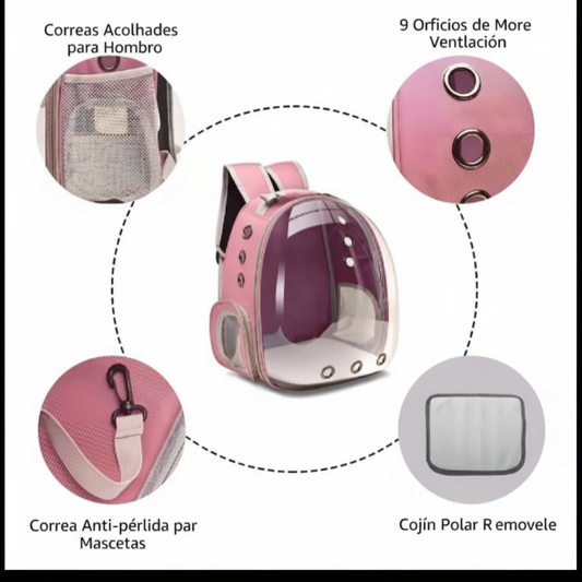 Mochila Transportadora para Mascotas